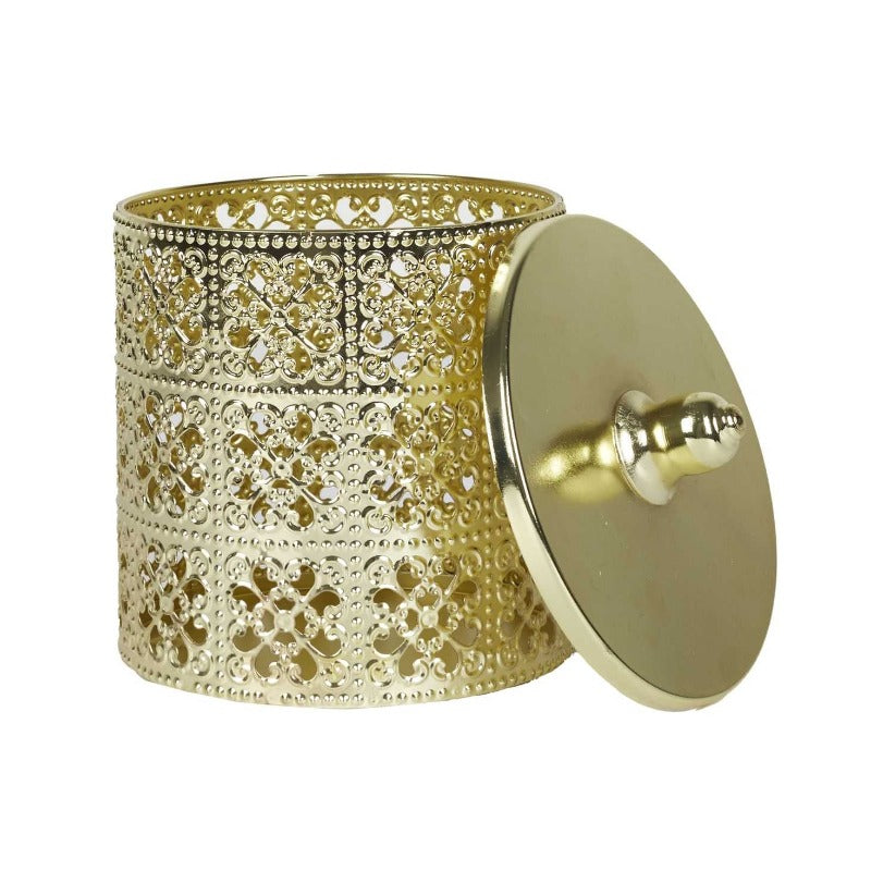 Gold Deco Box With Lid