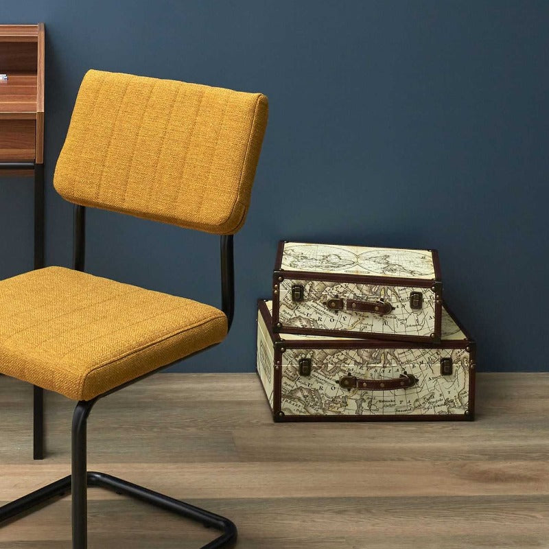 World Map Deco Briefcases