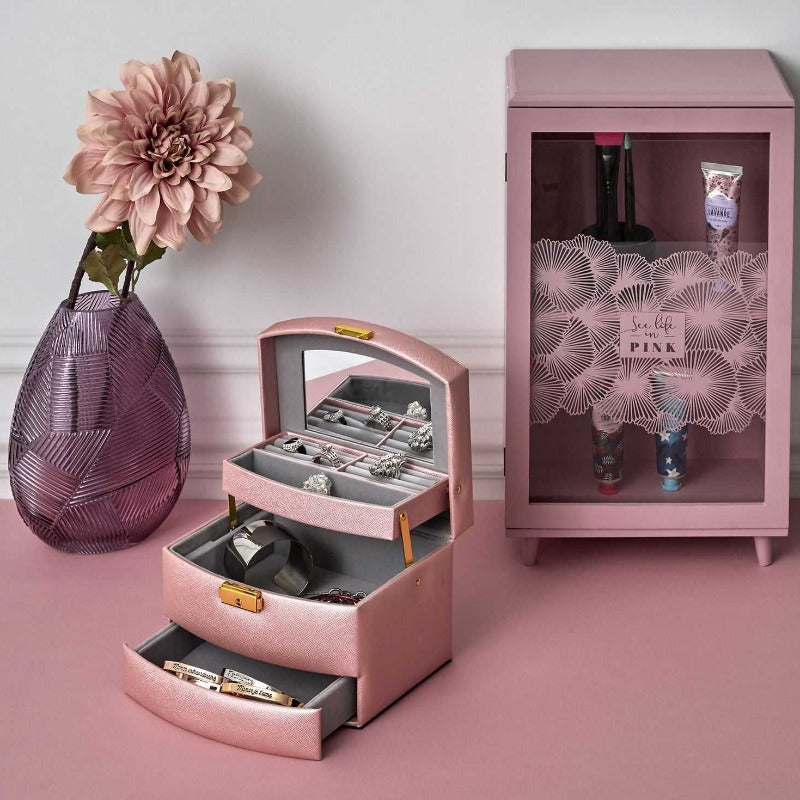 3 Level Mirror Jewellery Box