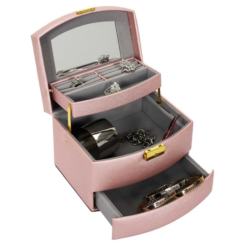 3 Level Mirror Jewellery Box