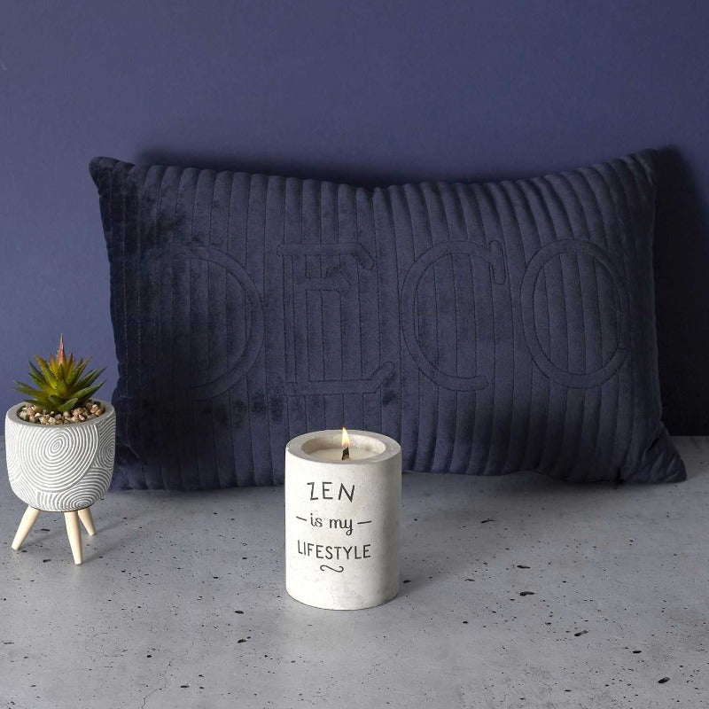 Artificial Plant Cement Pot With Leg