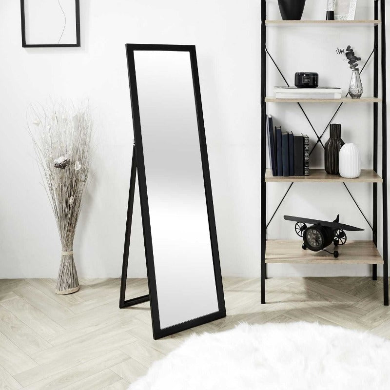 Black Pedestal Mirror