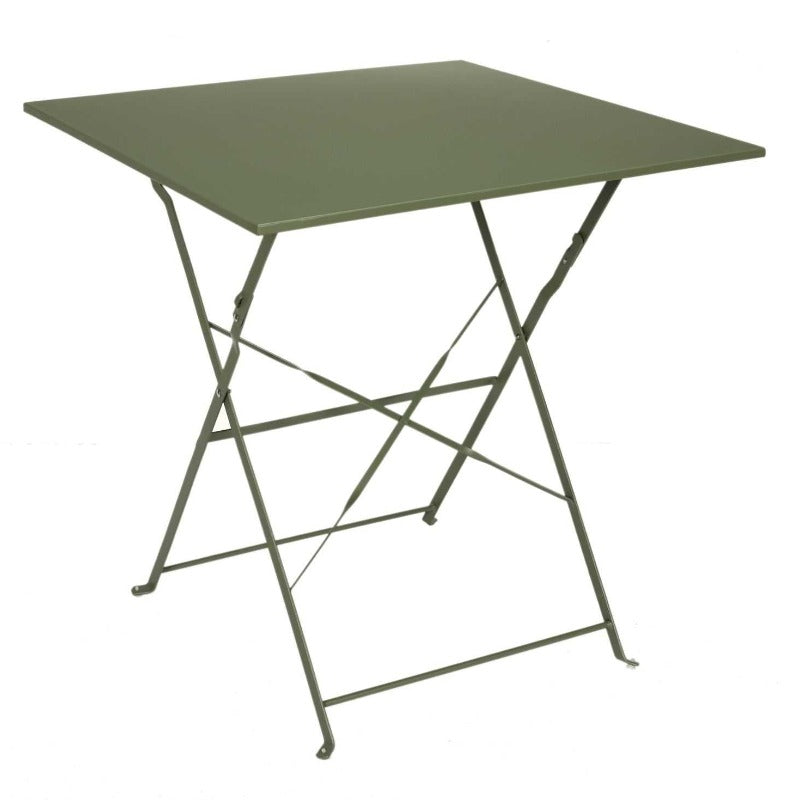 Palerme Khaki Folding Dining Table 70 x 70 x 71cm