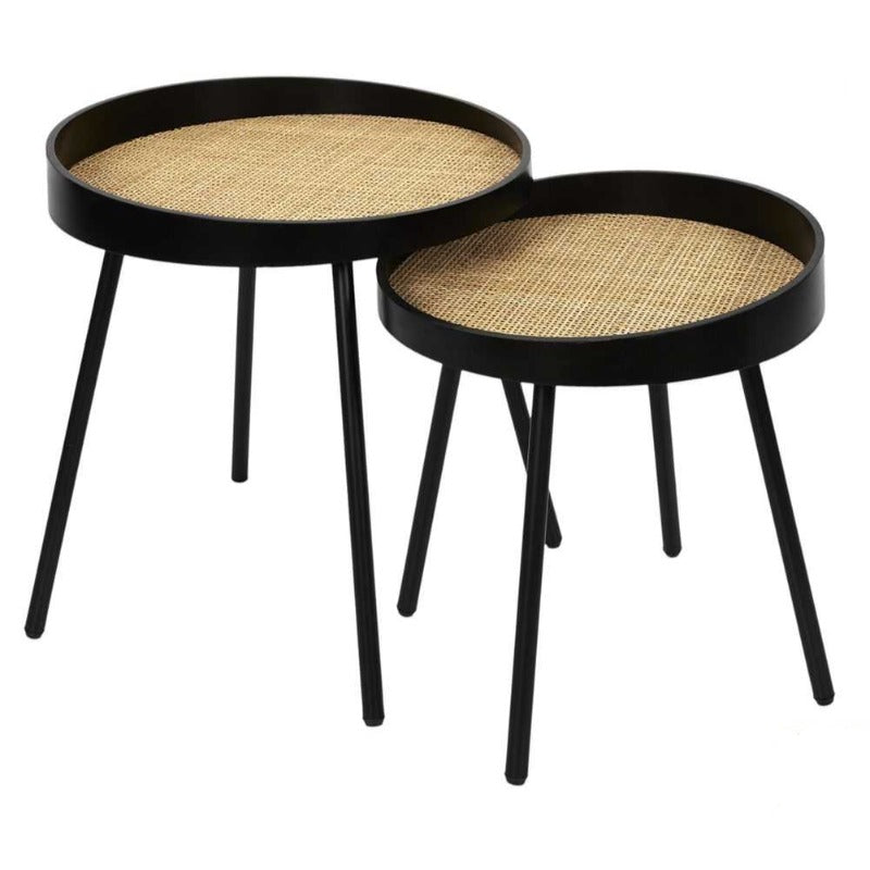 Reed Black x2 Trundle Table