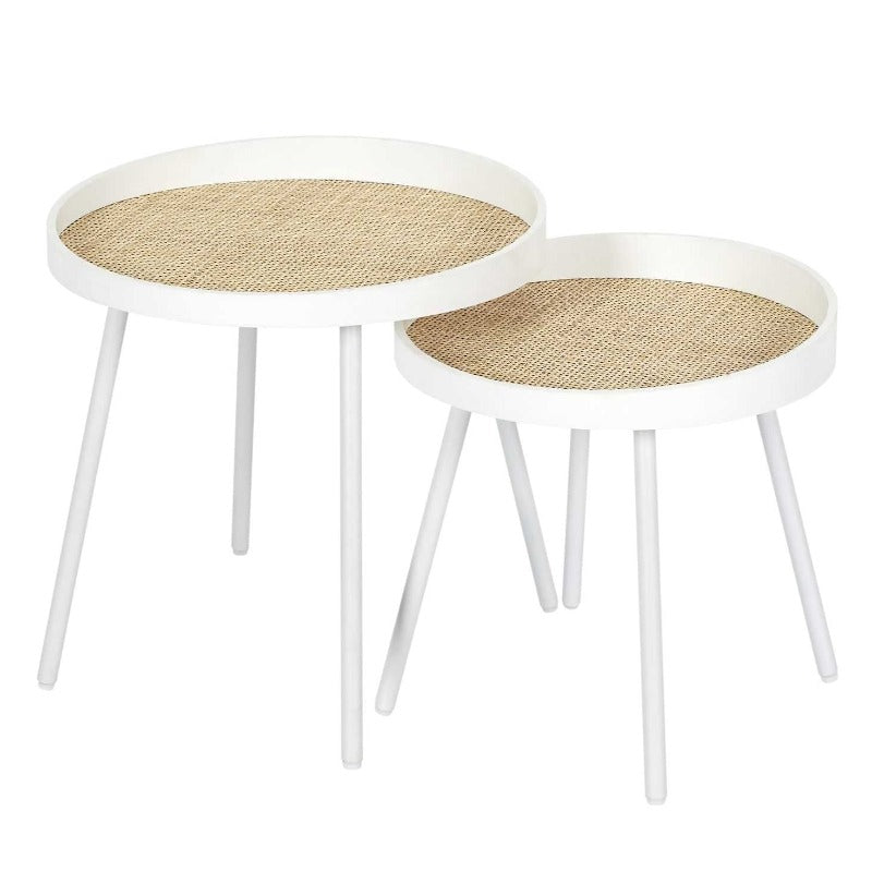 Reed White Table x2