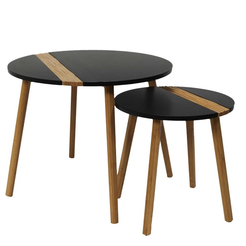 Dual Color Embossed Black x2 Trundle Table