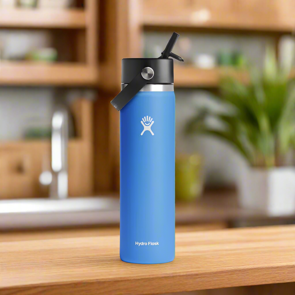 Hydro Flask Wide Flex Straw Cap Cascade 24 Oz