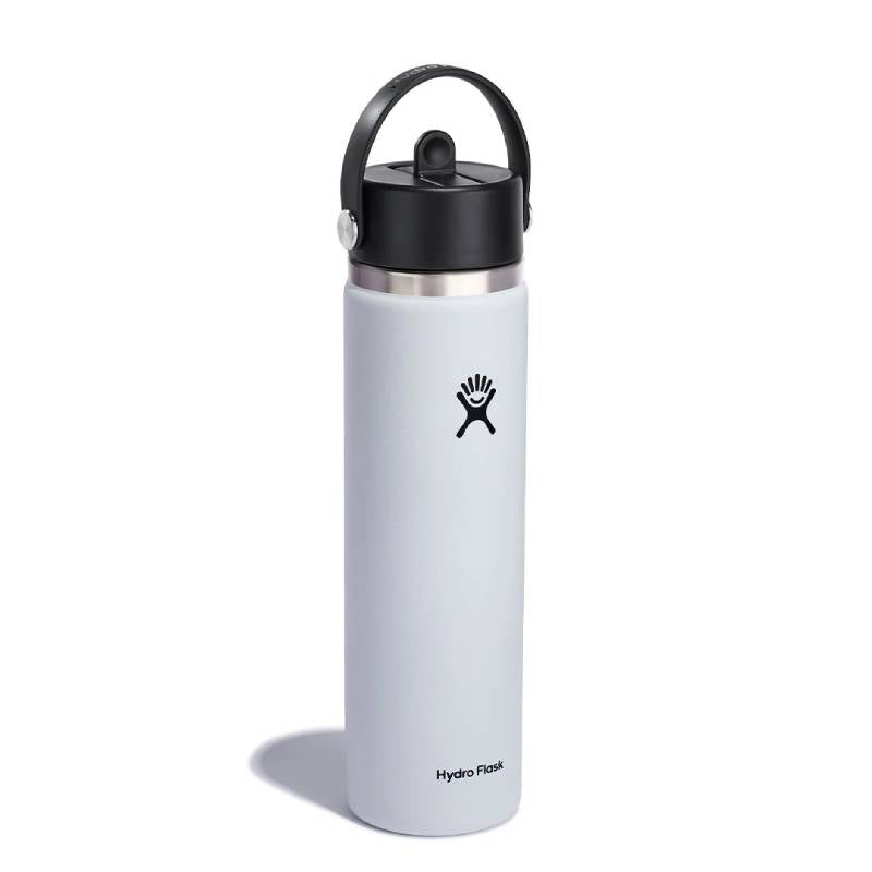 Hydro Flask Wide Mouth With Flex Straw Cap White 24 Oz
