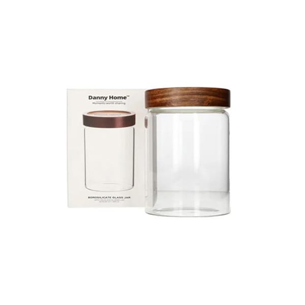 Glass Storage Jar With Lid 600ml