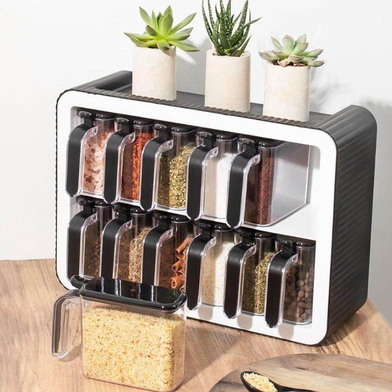 Spice Jar Seasoning Organizer (Set of 12pcs)