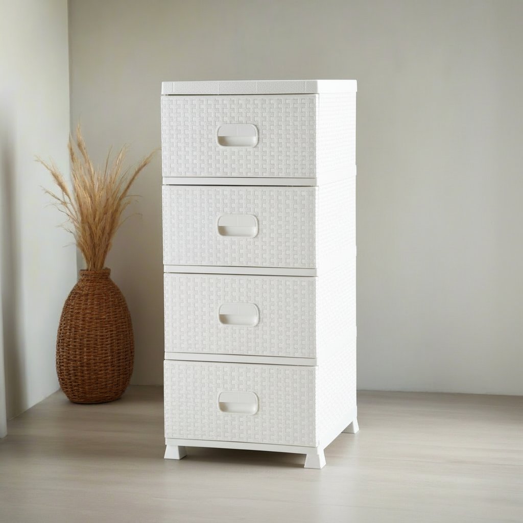 Rattan Commode Brown