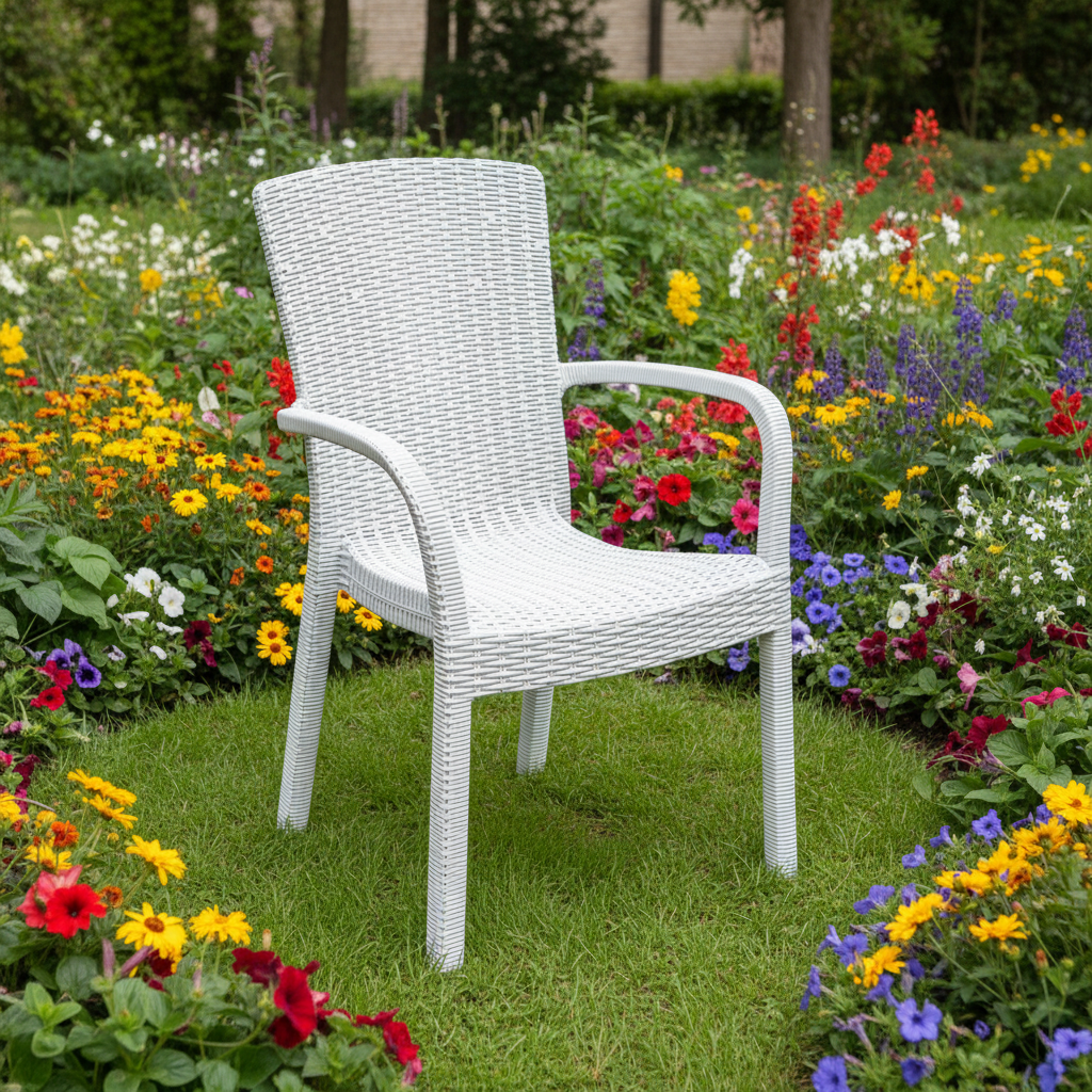 Sedan Indoor & Outdoor Armchair White