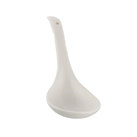 Ceramic Soup Serving Spoon White
