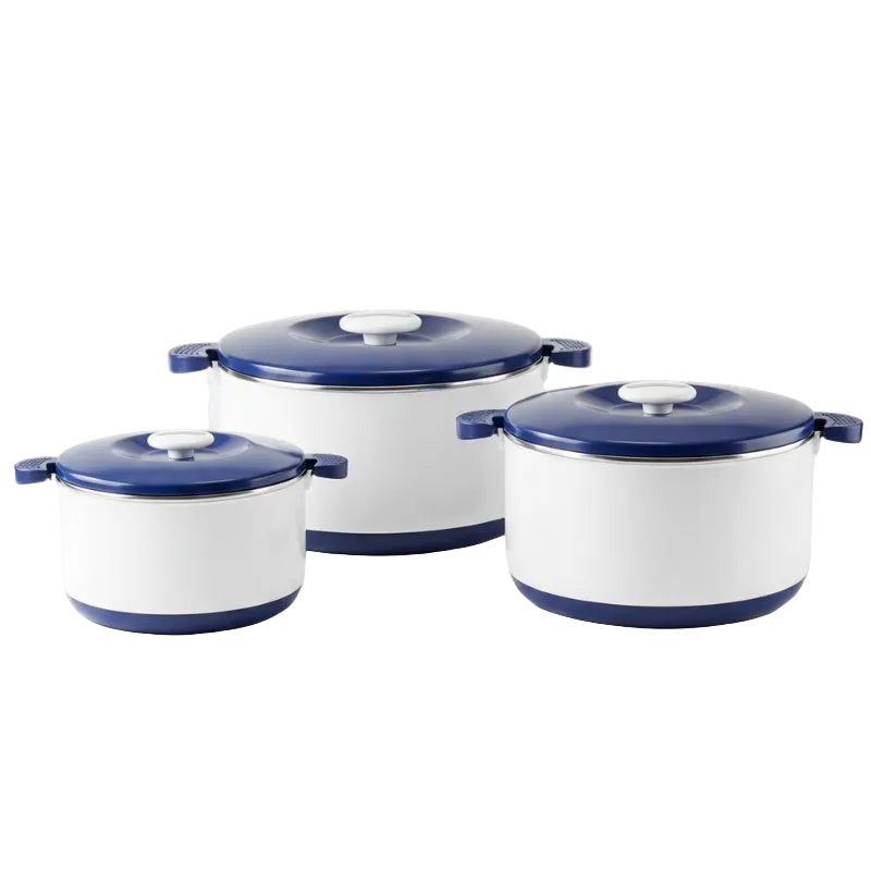 Insulated Food Warmer Blue (Set of 3)