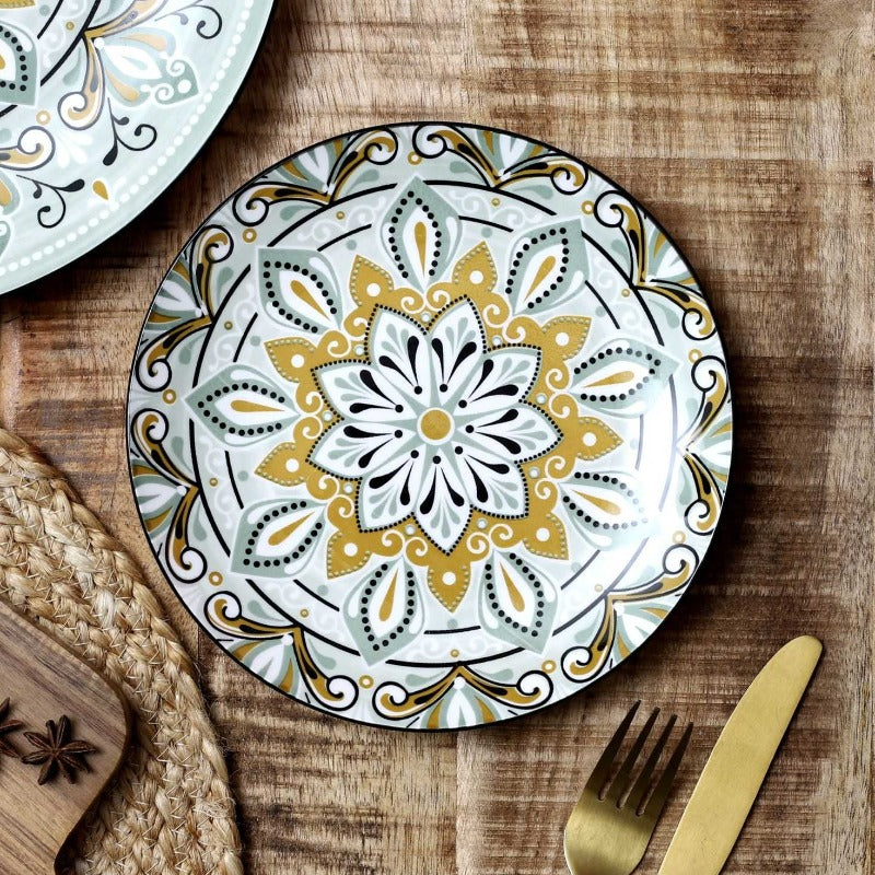 Jaipur Green Plate 19cm