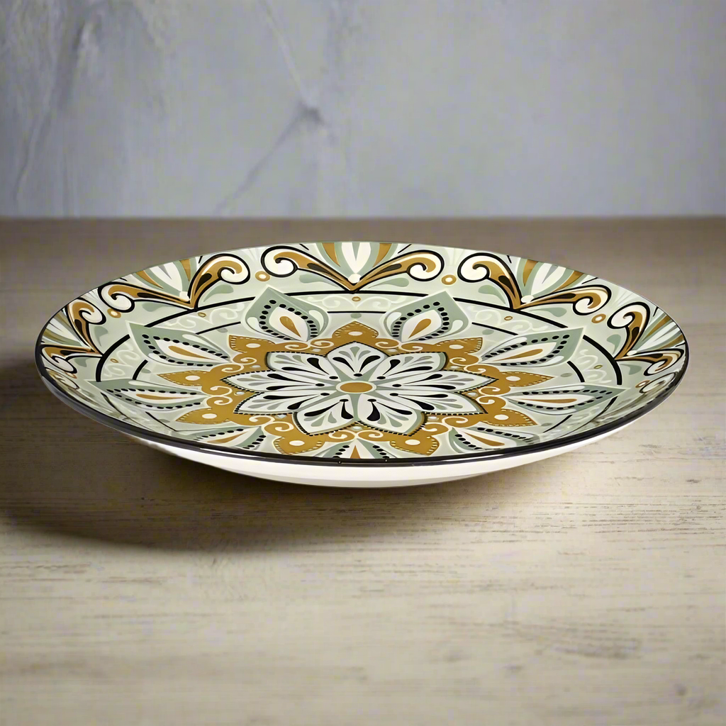 Jaipur Green Plate 19cm