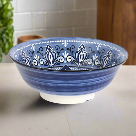 Jaipur Salad Bowl Blue 21cm