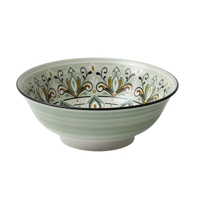Green Jaipur Salad Bowl 21cm
