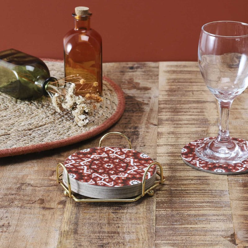 Coaster With Stand Set of 6