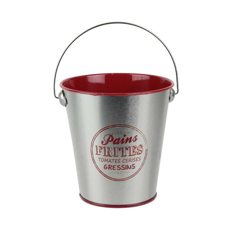 Zinc Bucket 10.5 x 7.6 x 10.2cm