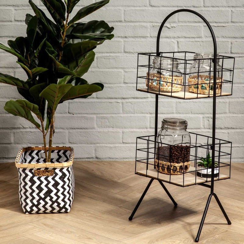 Wire 2 Level Storage Caddies H80cm