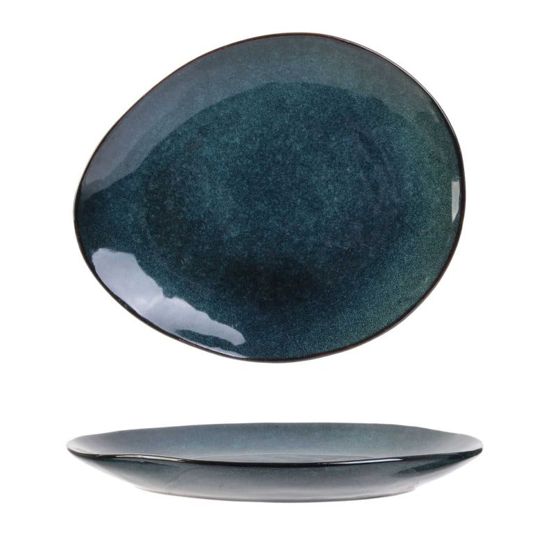 Blue Serving Plate 22 x 18CM