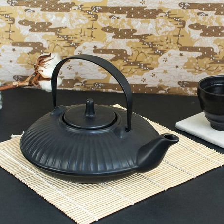 Chan Ceramic Teapot  Black 60CL