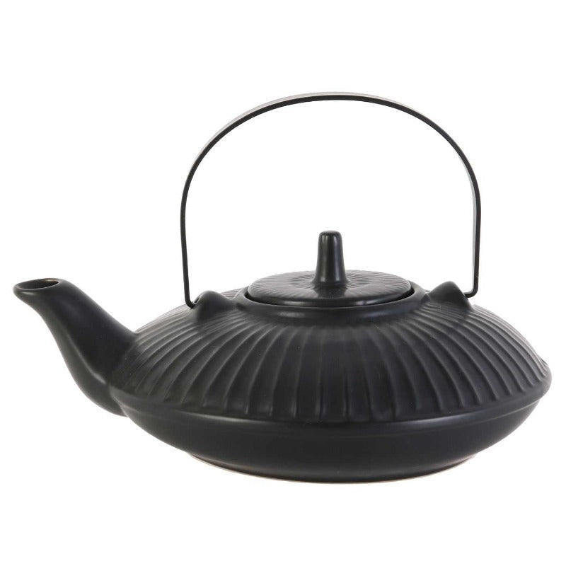 Chan Ceramic Teapot Black 60CL