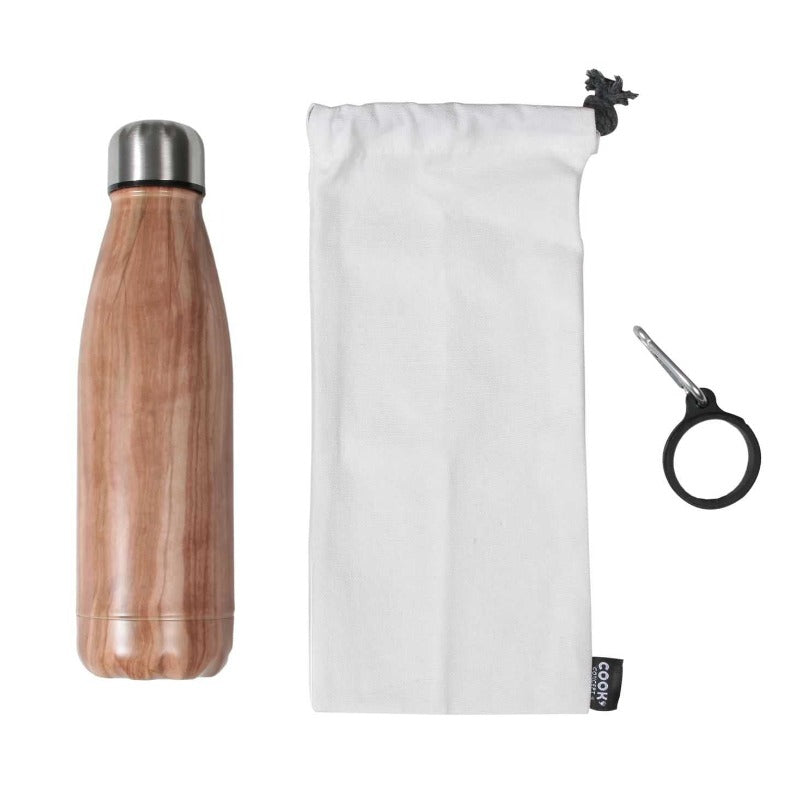 Bottle With Carabiner Clip and Travel Cover