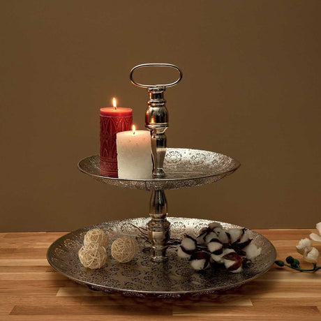 Decorative Metal Tray Double 49CM