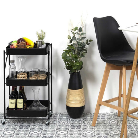 Folding Trolley  Black