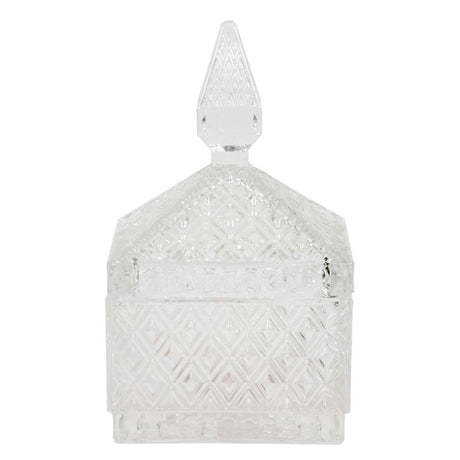 Glass Snack bowl Square With Lid