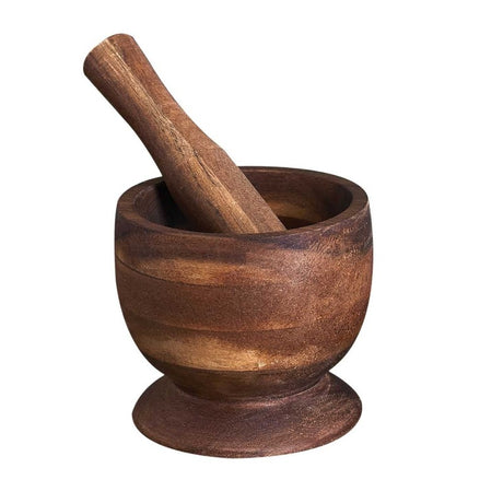 Acacia Mortar and Pestle D12cm