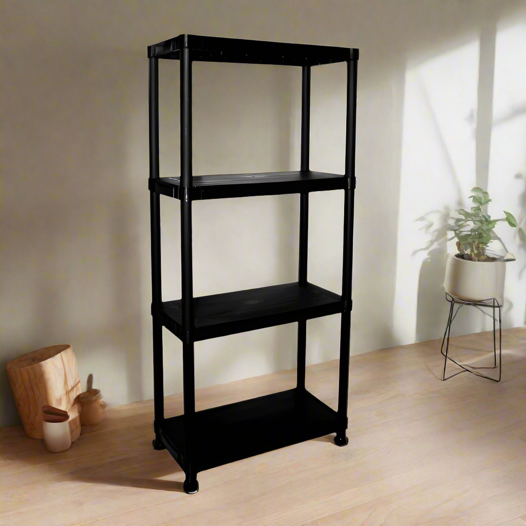 Kitchen Storage Four shelves Black
