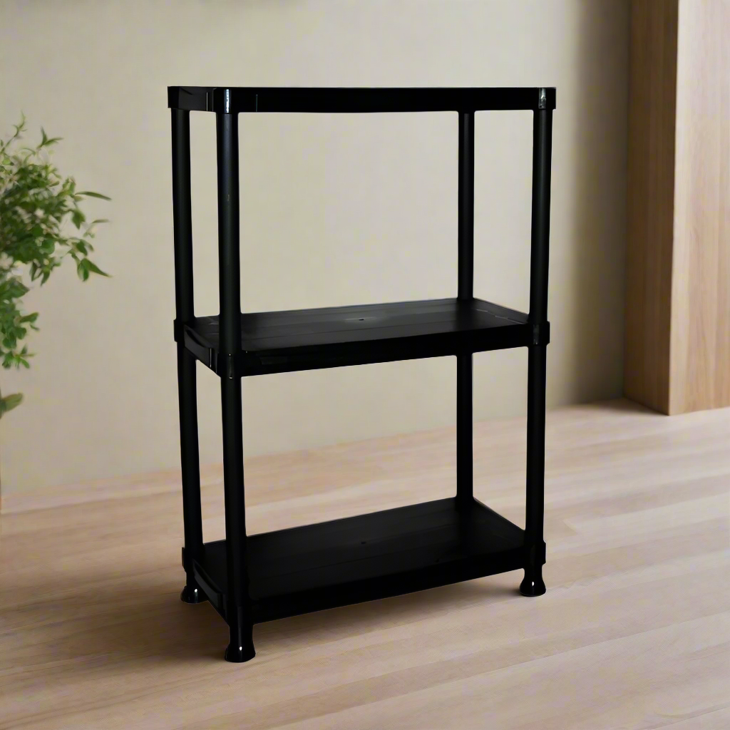 Kitchen Storage Three shelves Black