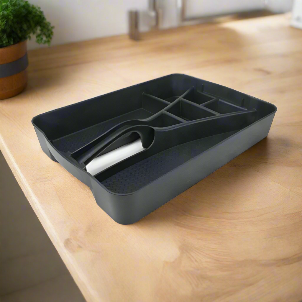 Kitchen Tray Plastic Black