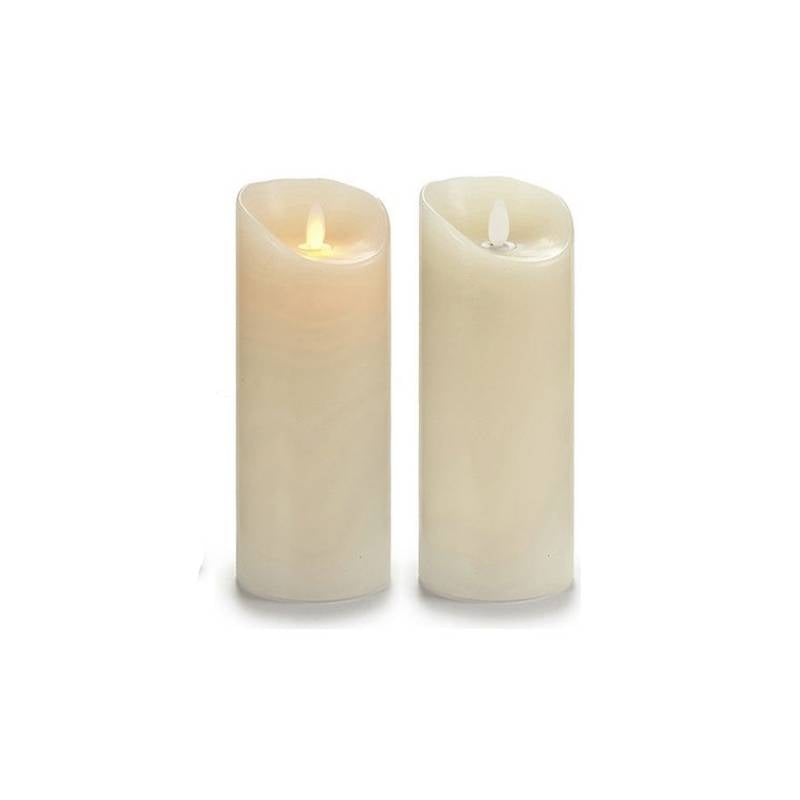 LED Candle Cream Plastic Wax 20cm