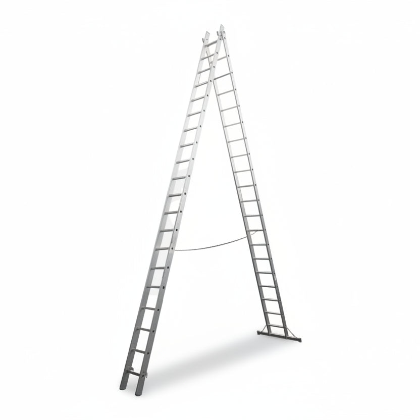 Aluminium Industrial Ladder 2*20 Stpes (2*6Mt) - A Type Premium