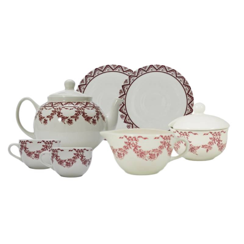 Lagny Pink Tea Set 24pcs
