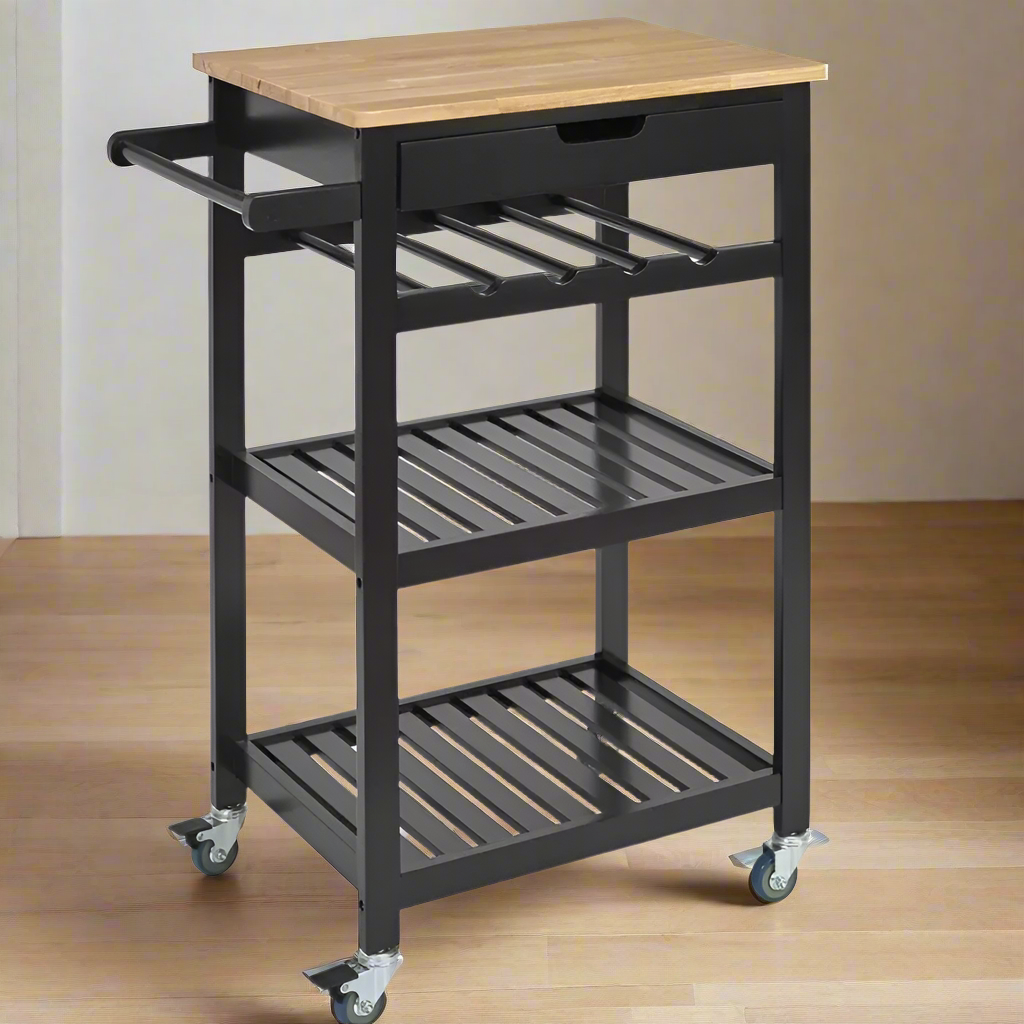 Black Trolley 40 x 61 x 84.5cm