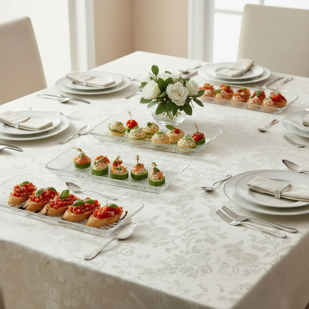 Madlen Crystalline Serving Tray Set of 2pcs