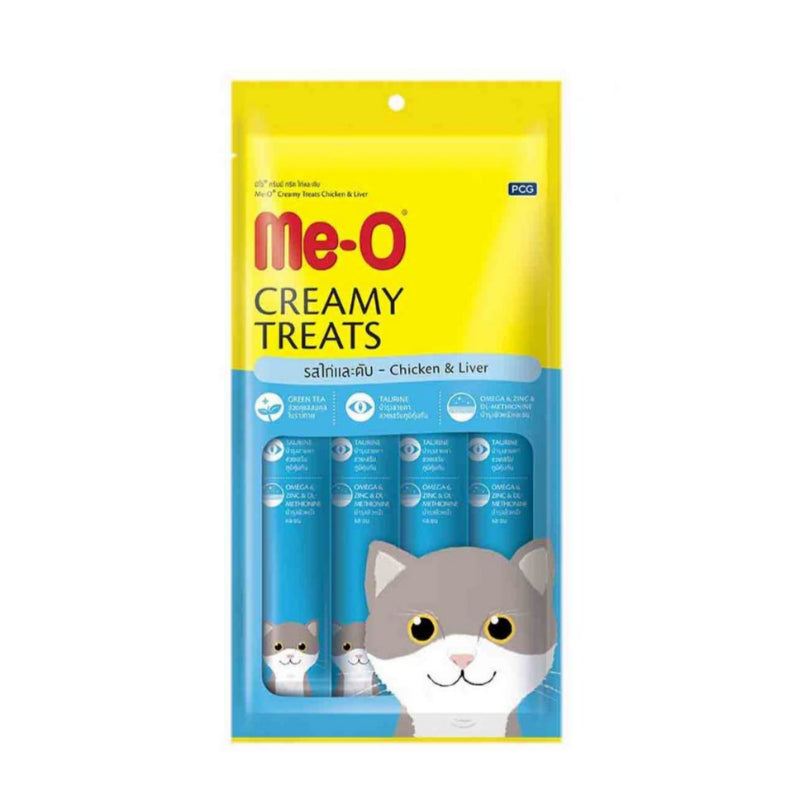 Me-O Cat Creamy Treats - Chicken & Liver 60gm (Pack of 24)