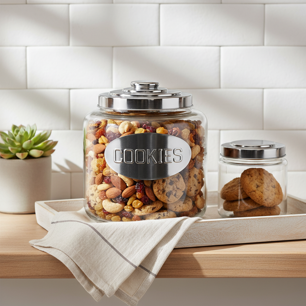 Medium Snacks Glass Pot 400ml