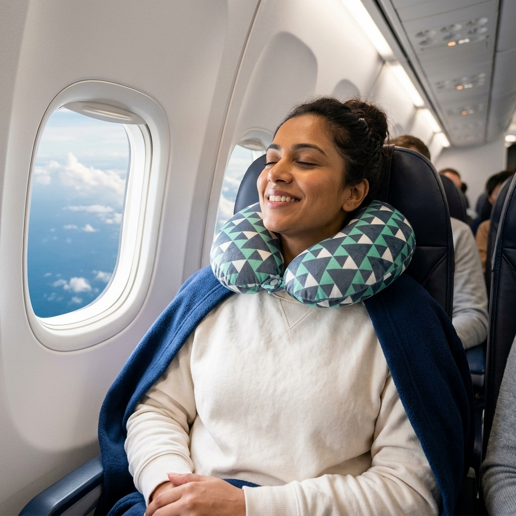 Memory Foam Travel Pillow