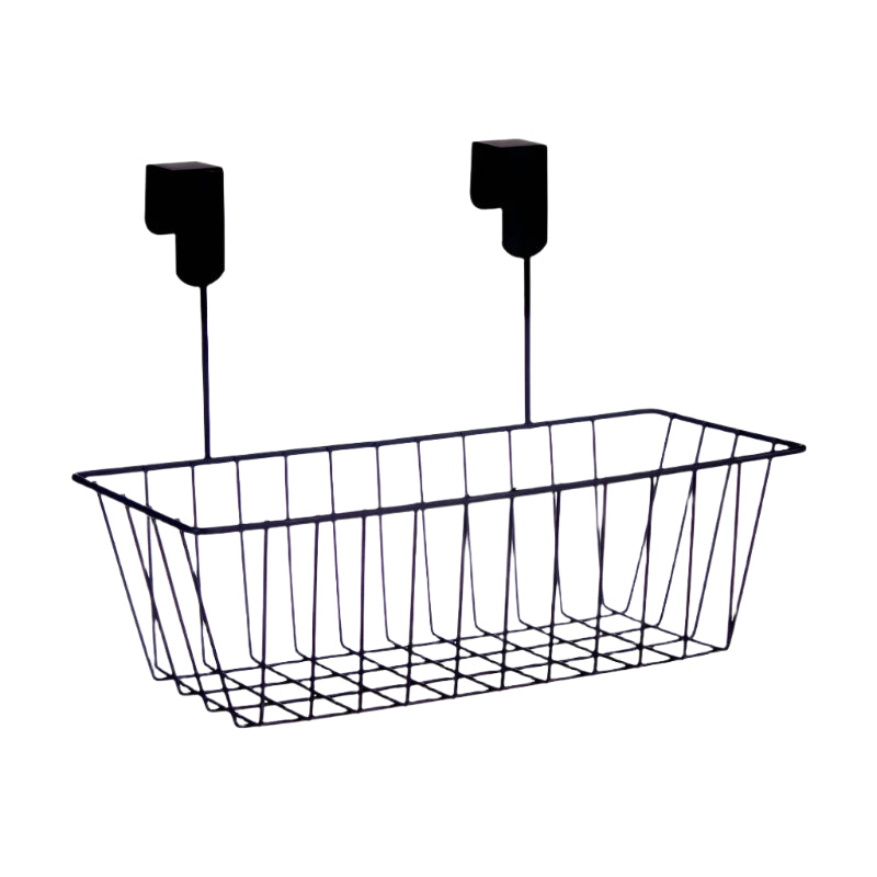 Metal Basket With Hanger Black
