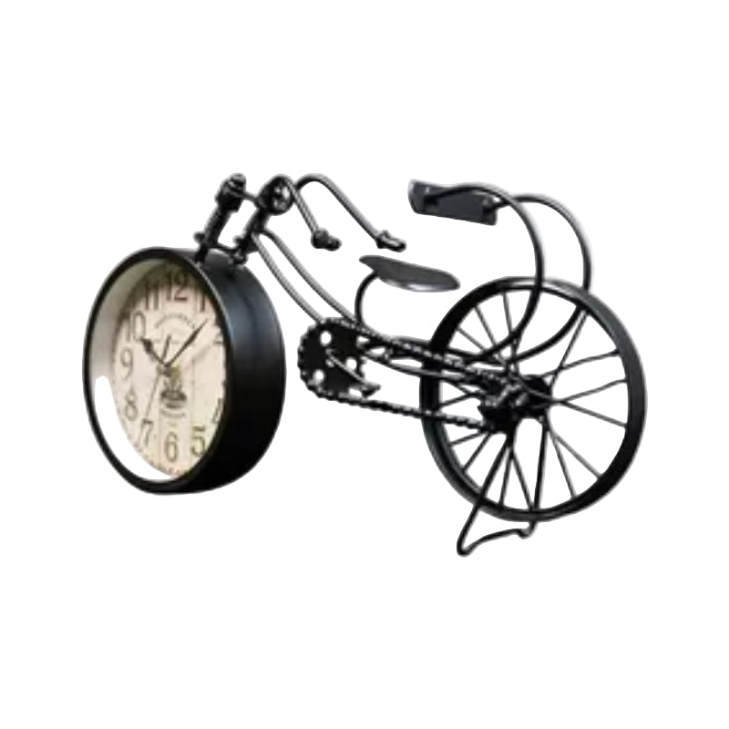 Metal Black Cycle Clock