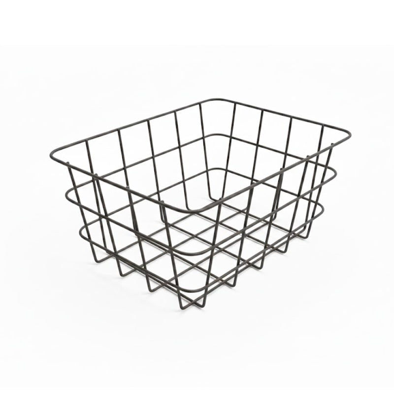 Metal Square Fruit Basket Black Small