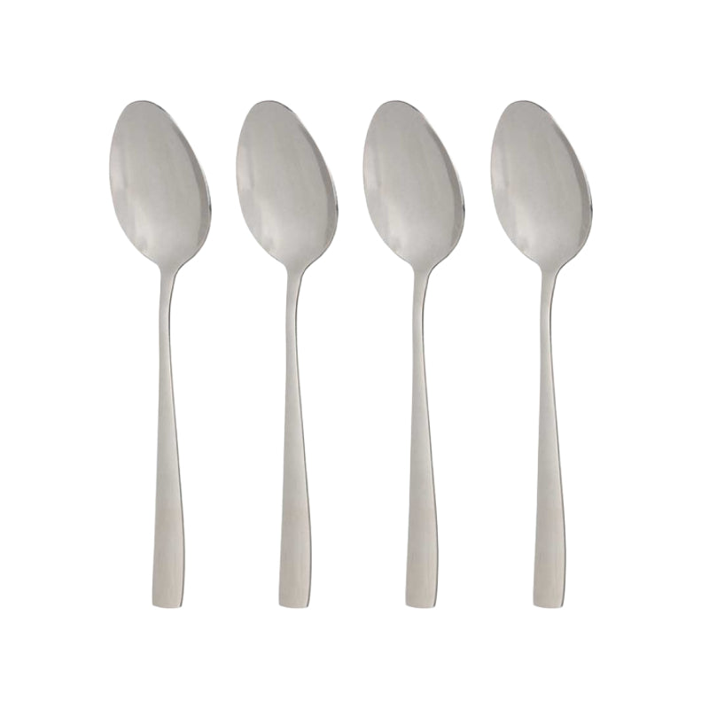 Metal Table Dessert Spoons Silver (Set of 4)