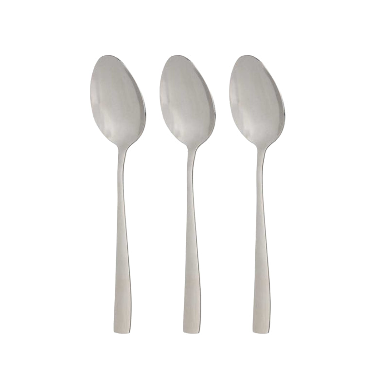 Metal Table Spoons Silver (Set of 3)