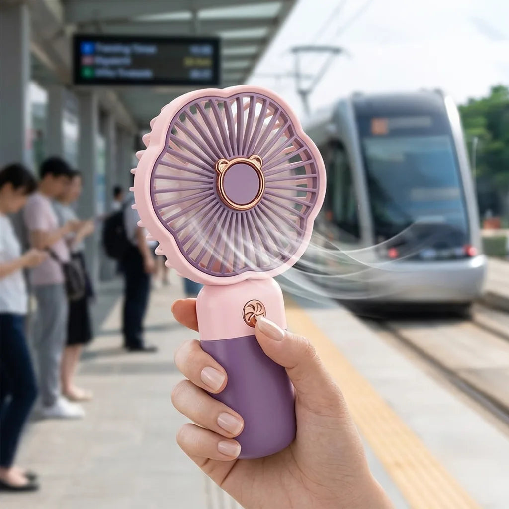 Mini Portable Handheld Fan Assorted Colors